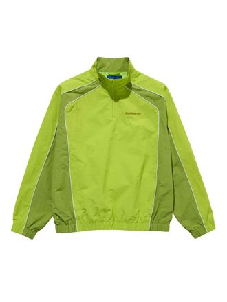 Awake NY quarter-zip track jacket - men - Nylon - L - Green