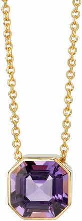 Syna Asscher Cut Necklace in Amethyst at Nordstrom