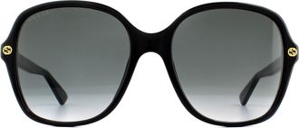 Gucci Square Black Grey Gradient Sunglasses