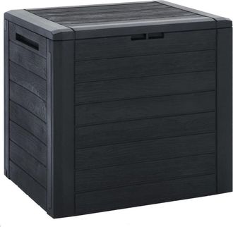 vidaXL Baule da Giardino Antracite 58,5x46x55 cm in Polipropilene - Vidaxl