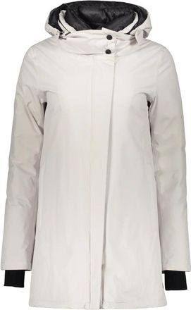 Herno Gewatteerde jas met capuchon - Dames - Dons jassen - Beige - M - Polyester - Jassen