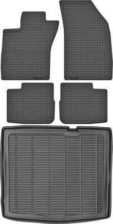 OEM Juego De Alfombrillas De Goma Para Coche Y Alfombrilla Para Maletero Para Fiat Tipo Hatchback A Partir De 2016