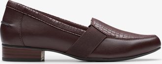 Clarks Juliet Beat Merlot Leren Schoenen