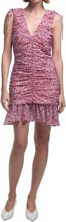 Kika Vargas Kath Dress In Pink Multi