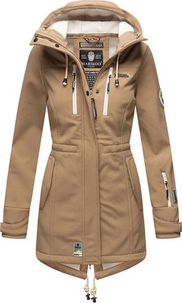Marikoo lange dames gewatteerde jas Abendsternchen met afneembare capuchon