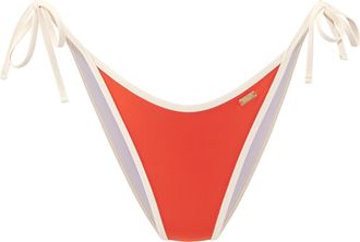 Copenhagen Bikini-Hose COPENHAGEN STUDIOS Emma, Damen, Gr. 34, N-Gr, orange (blutorange), Recycling-Polyamid, Badehosen Bikini-Hose, mit Kontrastdetails