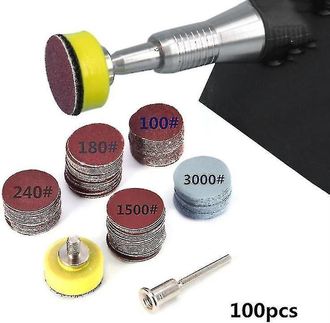 OEM Juego De 100 Discos De Lijado Surtidos Para Herramientas Rotativas Dremel - Papel De Lija Para Pulir De Grano 100 A 3000