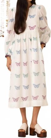 Alix of Bohemia Winifred Butterfly Dress In White