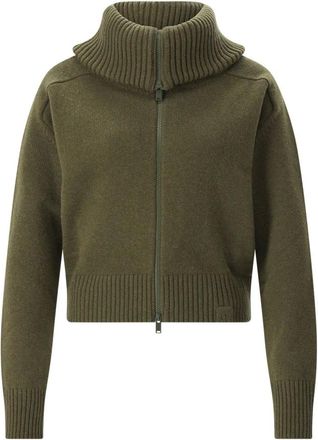 Victoria Beckham Maglione con zip e collo ampio - - Knitwear - Donna - Verde - S