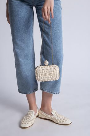 Jimmy Choo London Cloud Shoulder Bag, Womens, Cream