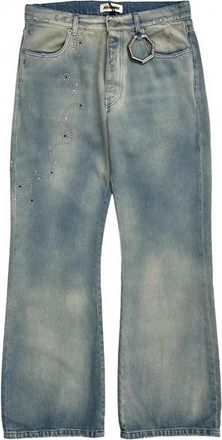 Alchemist Mens Western Studs Studio Jeans In Light Indigo