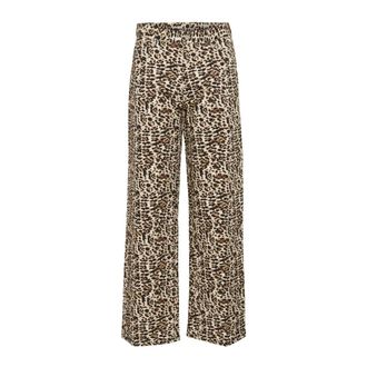Saint Tropez Zeeka SZ Pants - Dames - Wijde Broeken - Veelkleurig - XS - Denim - Broeken