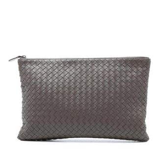 Bottega Veneta Pre-owned Clutches, female, Brown, Size: ONE SIZE Pre-owned Woven Leather Clutch