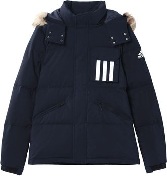 adidas DOWN PUFFA 3STR Outdoor hooded down Jacket Blue GE9928