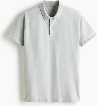 H&M Regular-fit Tennis T-shirt With Drymove in Light Gray Melange at Nordstrom, Size X-Large