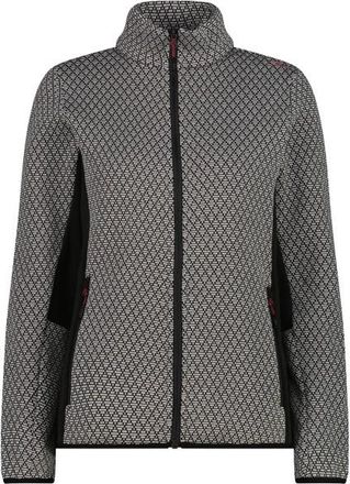 F.lli Campagnolo Jacket Jacquard Knitted 35H1596 Fleecejacke für Damen | grau