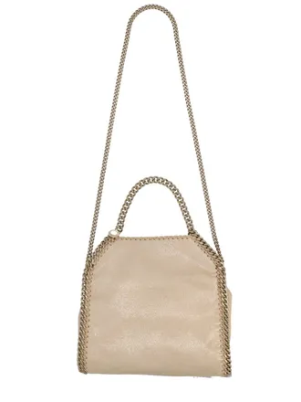 Stella McCartney Womens Falabella Mini Bag Gold Polyester Handbags Hand