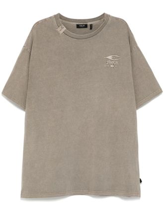 Five CM logo-embroidered T-shirt - men - Cotton - M - Neutrals
