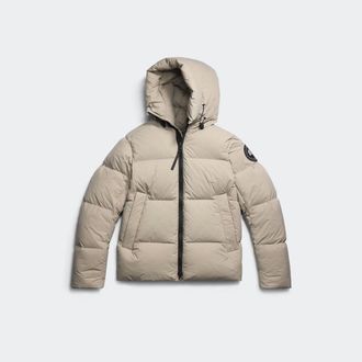Canada Goose Crofton Puffer EnduraLuxe Black Label (Men, Limestone, XXL)