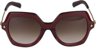 Yohji Yamamoto SLook 018 Zonnebril - unisex - Zonnebrillen - Bruin - 51 MM - Accessoires