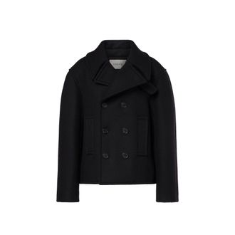 コート SAINT LAURENT WOOL OVERSIZE PEACOAT SAINT LAURENT - Oversize pea coat in wool | Leam Roma