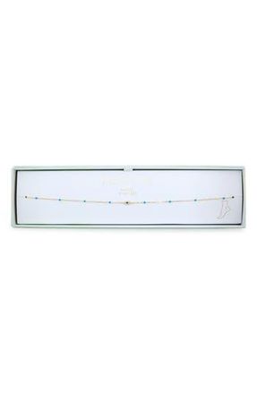 Argento Vivo Turquoise Evil Eye Anklet in Gold at Nordstrom Rack