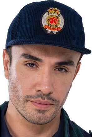 Members Only Corduroy Baseball Cap - Members Only Crest in Navy at Nordstrom