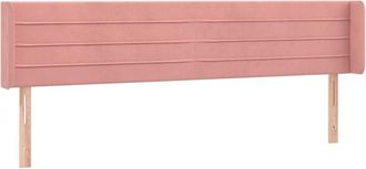 vidaXL Cabecero Con Led De Terciopelo Rosa 163x16x78/88 Cm Vidaxl