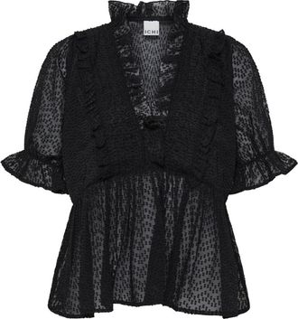 Ichi Camicetta Ihkarlani - - Blouses & Shirts - Donna - Nero - 2XL