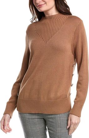 Jones New York Seam Button Sweater