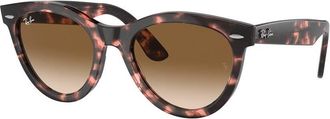 Ray-Ban Wayfarer Way Brown Gradient Oval Unisex Sunglasses RB2241F 133451 54