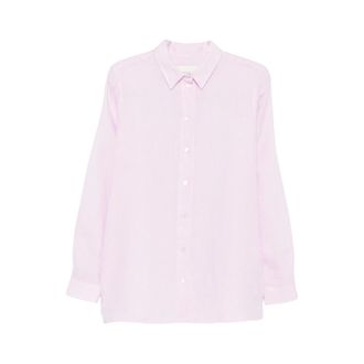 Riviera & Bar Casual Shirts, male, Pink, Size: M Button-up Long-sleeve Shirt