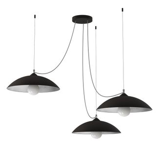 Lumicom Dream L&aacute;mpara De Techo Negro Hoja 3 Luces