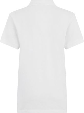 Maison Kitsun&eacute; Womens Cotton Polo Shirt White Tops