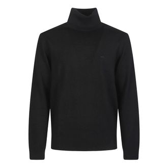 Michael Kors Turtlenecks, male, Black, S, Wool Turtleneck Jumper
