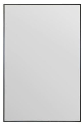 MirrorOutlet Black Aluminium Edged Wall Mirror 47 X 31 120 X 80CM | Size: 1 Pack
