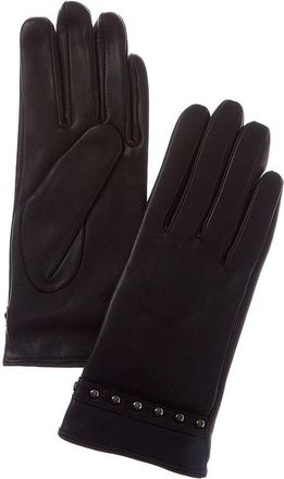 Sofiacashmere Cashmere-Lined Nappa Leather Gloves
