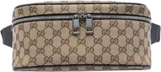 Gucci Pre-owned Belt Bag - Dames - Vintage Heuptassen - Beige - ONE Size - Leer - Vintage