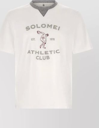 Brunello Cucinelli cotton jersey printed short-sleeve t-shirt