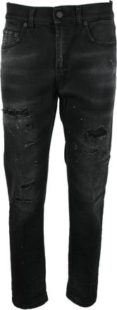 Dondup Stijlvolle Slim-fit Jeans - Dames - Slim Fit Jeans - Zwart - W29 - Katoen - Jeans