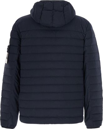 Stone Island Mens Down Jacket Blue Polyamide Padded &