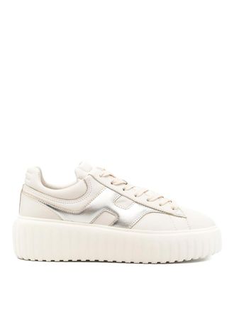 Hogan H-Stripes Leather Sneakers