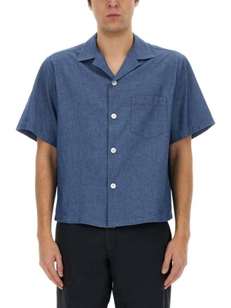 Aspesi Denim Regular Solid Shirt