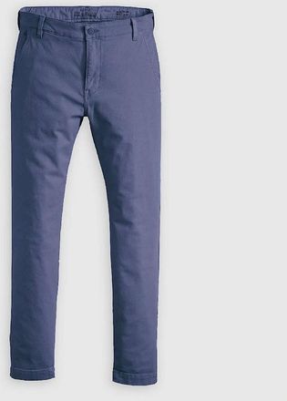 Levi's Mens Solid Patterned Slim Chinos with Slant Pockets - Blue - Size: 30/32