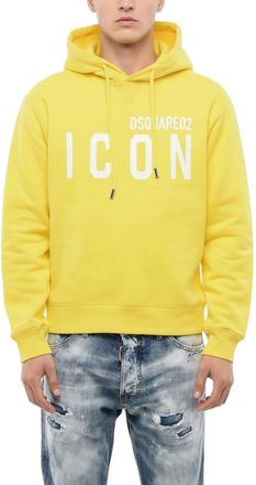 Dsquared2 Yellow Graphic Logo Hoodie