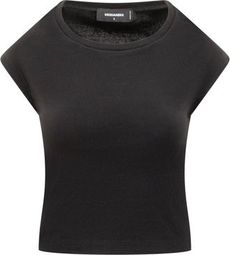 Dsquared2 Black Round Neck T-Shirt