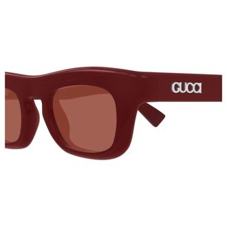 Gucci Mens Brown Rectangular Sunglasses GG1777S 002 50