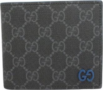 Gucci Black Blue Pvc Wallet (Bi-Fold) (Pre-Owned)