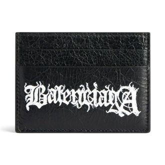 Balenciaga Cash Card Holder Diy Metal Black White 5943092AAW31090