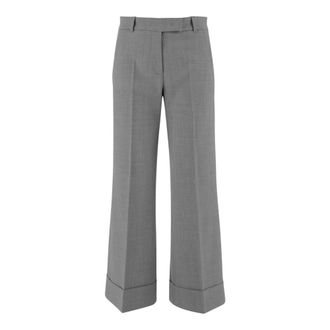 Ql2 Quelledue QL2 Quelledue, Broeken, Dames, Grijs, L, Wol, Melodia 150 Wool Pants